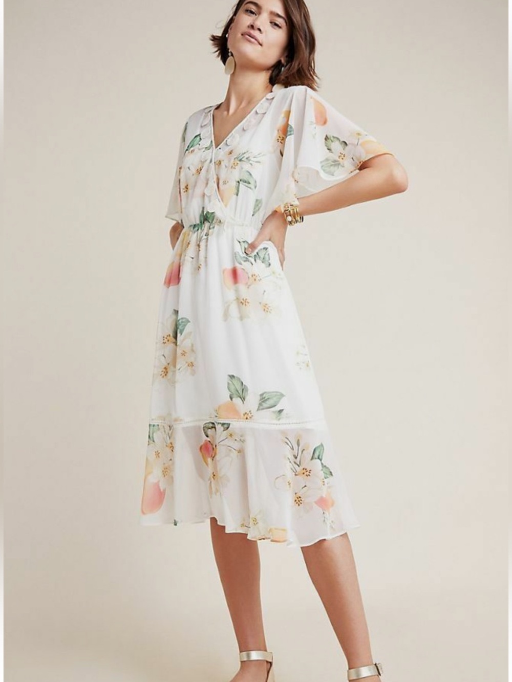 NWOT retail $230 size S #Anthropologie,#FarmRio. “Eloisa Floral Dress”